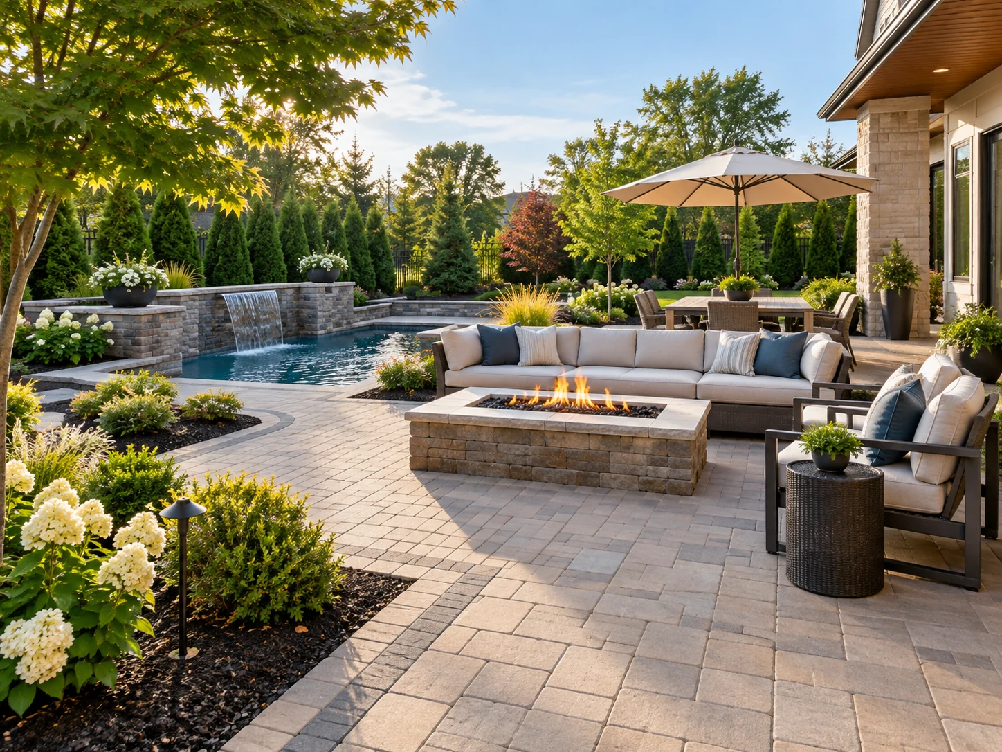 Hardscaping patio and outdoor living