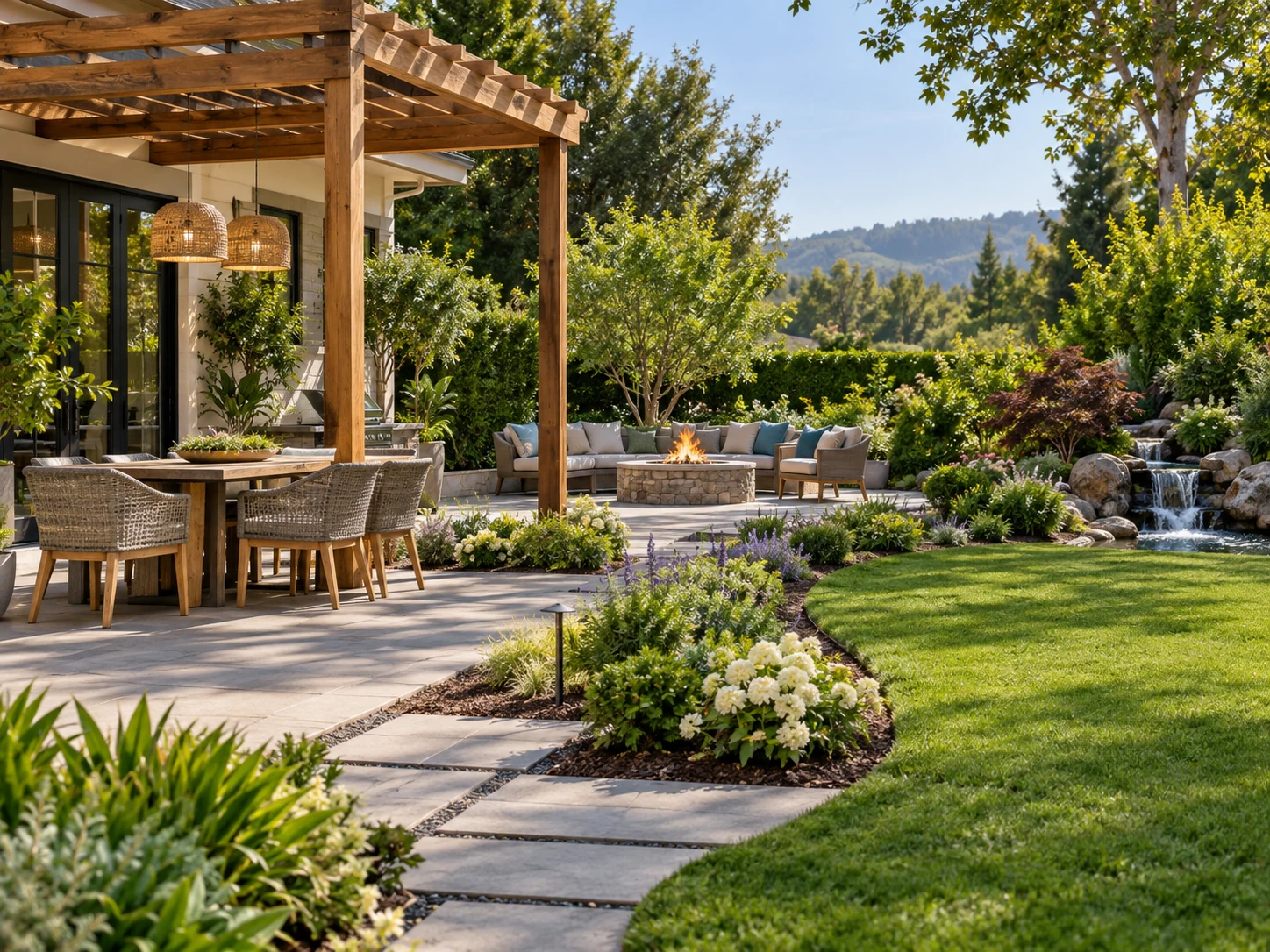 Outdoor living and backyard transformation