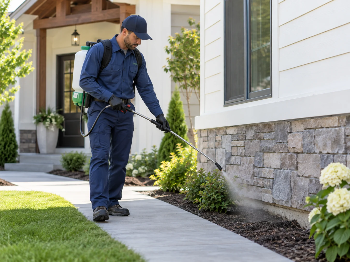 Pest control exterior treatment